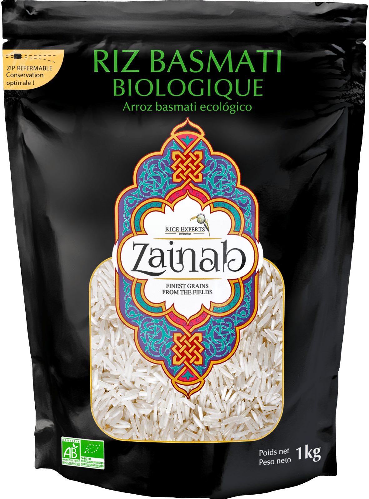 Fournisseur Riz Basmati Traditionnel (Pakistan) 1kg Importateur